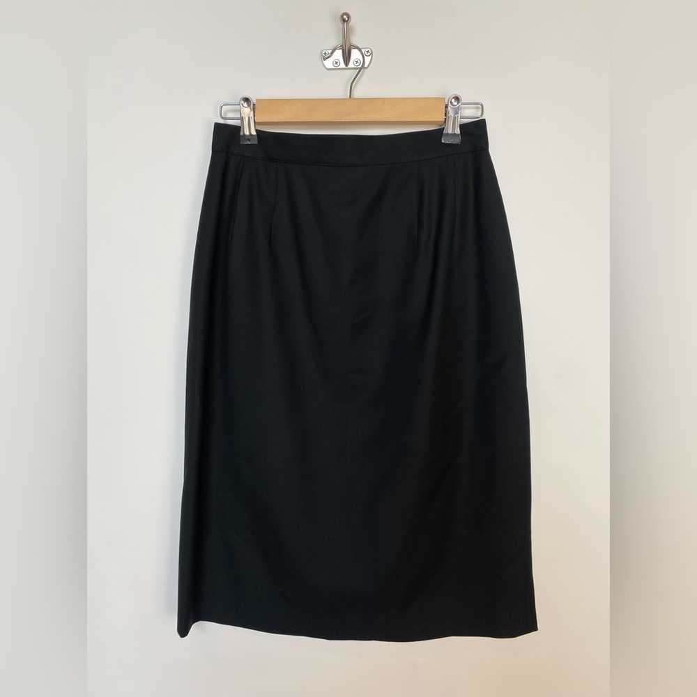 Loro Piana x Zanella Platinum Super 120’s Tasmanian Wool Skirt Size 6‎